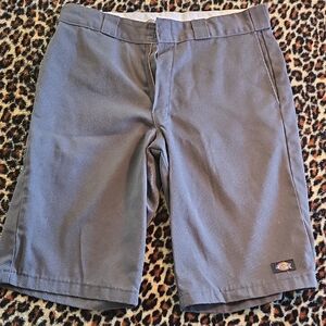 Dickies Men's Charcoal Flat Front Shorts